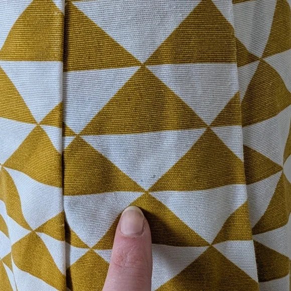 Geometric Mini Dress Circle Skirt Short Sleeve Fit Flare - Picture 11 of 16